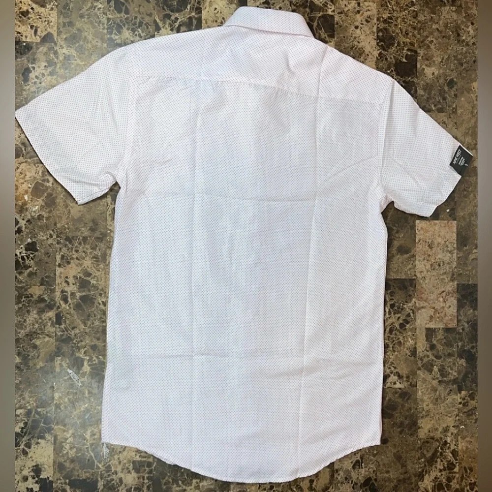 Nine West Mens Wear Dress Shirt Button Slim Fit Wrinkle Free Moisture Wicking - Picture 17 of 17